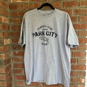 Men’s Ouray Light Gray Park City Graphic Tee size XL Utah